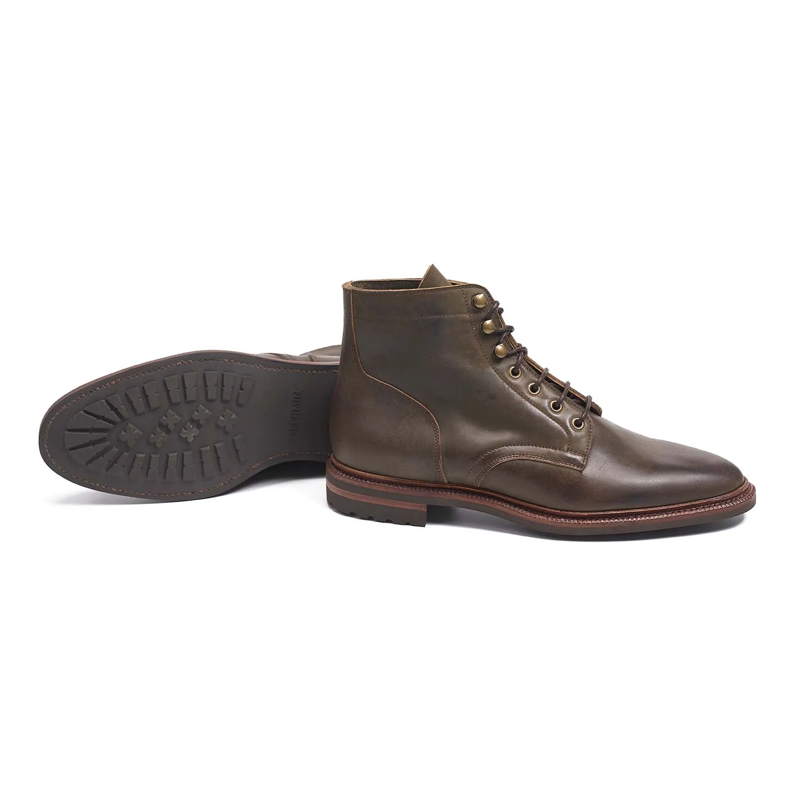 514886 - CAPER GREEN WAXY SHELL CORDOVAN - E