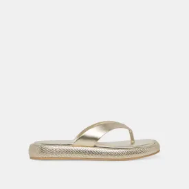 ADIN SANDALS PLATINUM DISTRESSED LEATHER