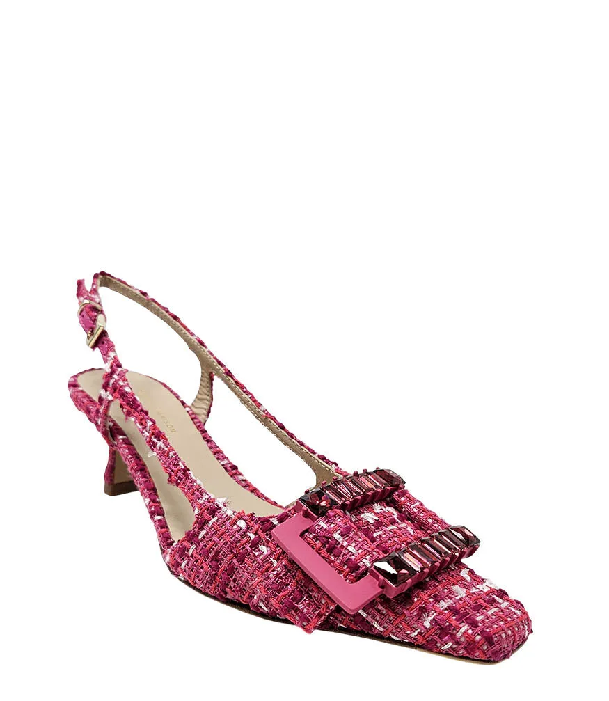 Atena Cherry Heel Slingback