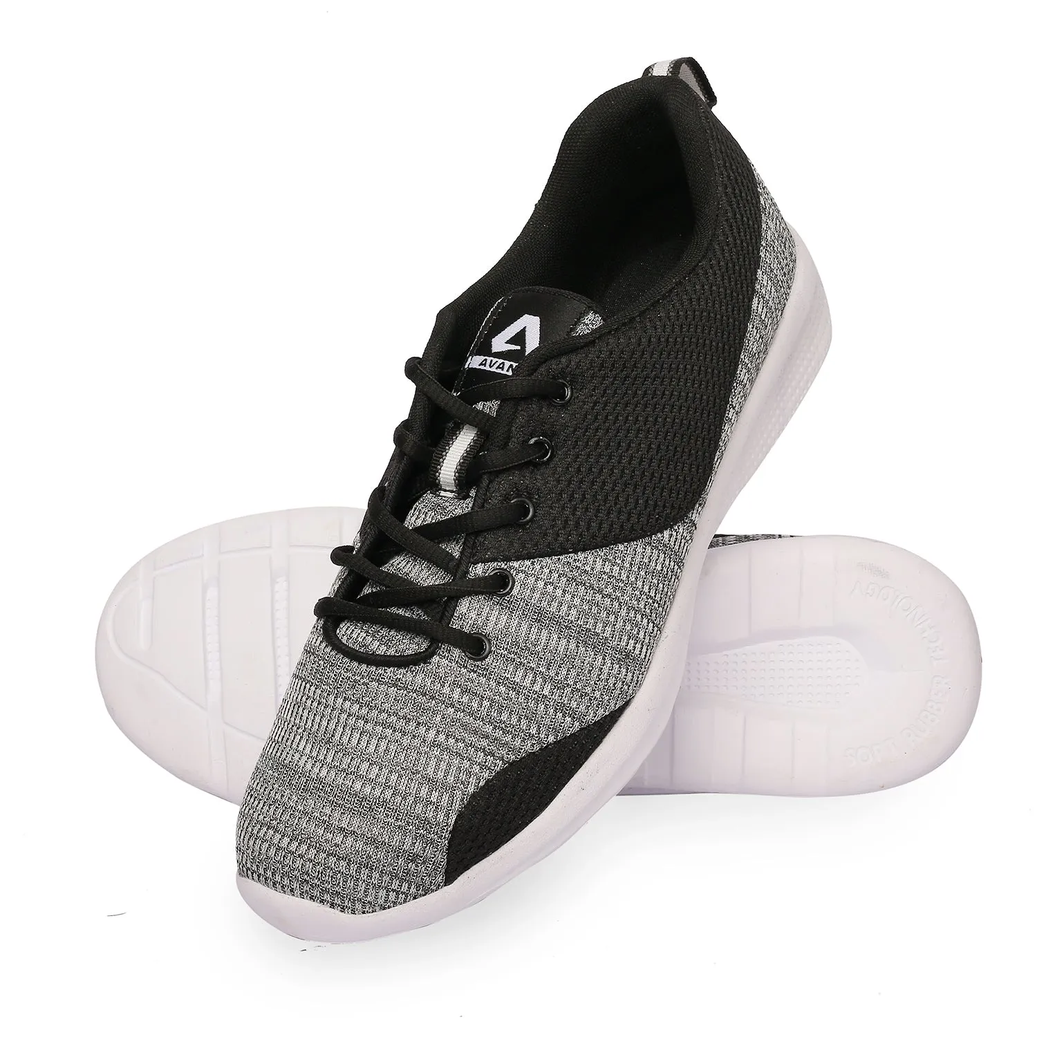 Avant Men's Revolve Running & Gym Shoes - Grey/Black