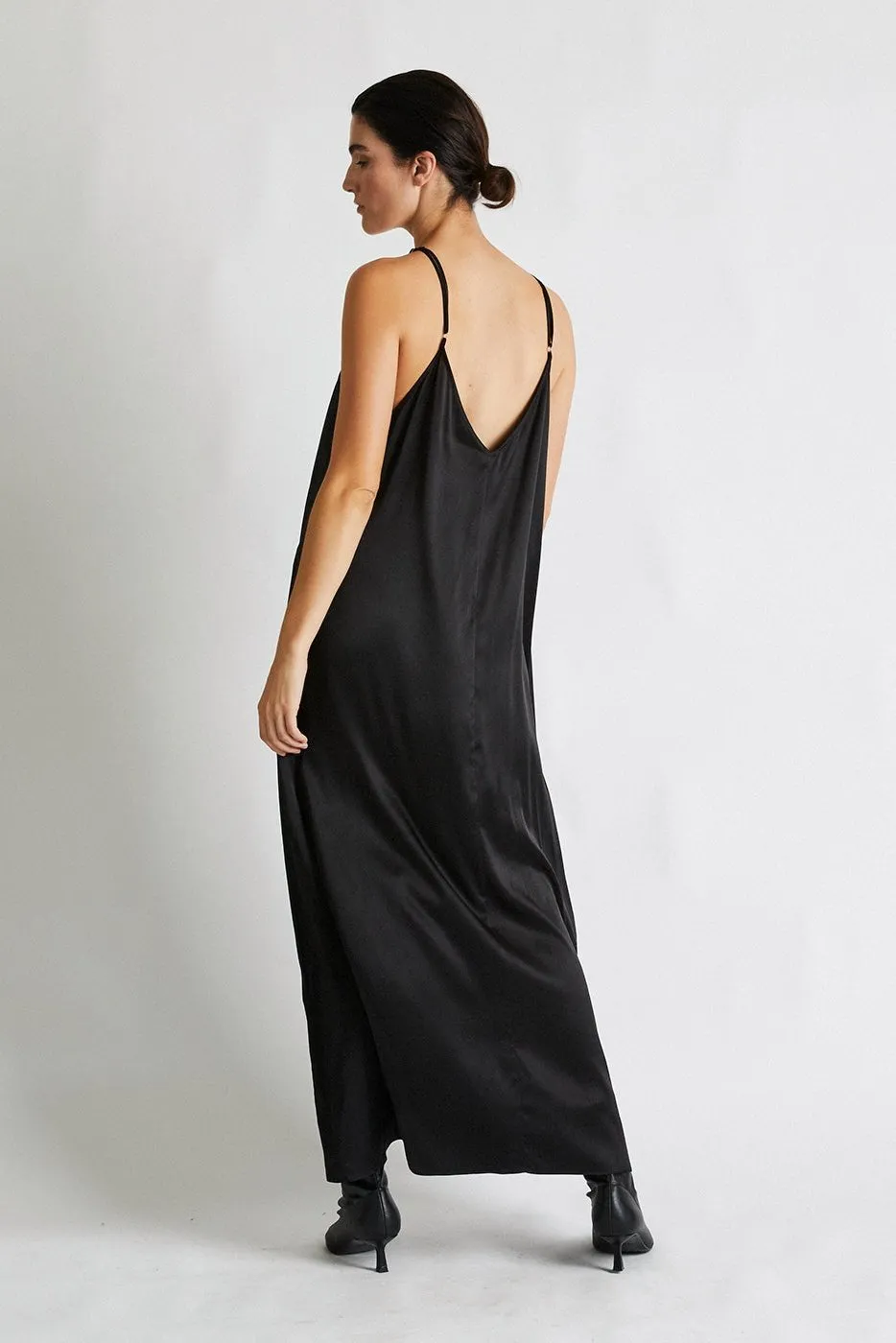   Beryll Julie Silk Maxi Dress | Black