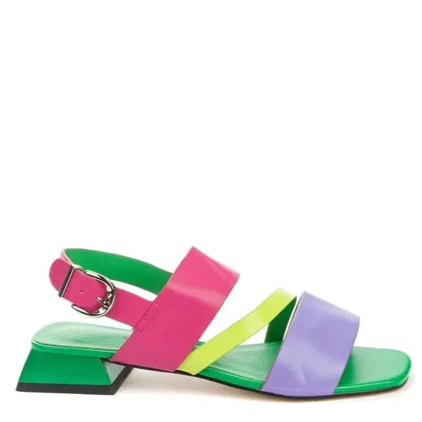 Betsy Bright Colour Block Sandal