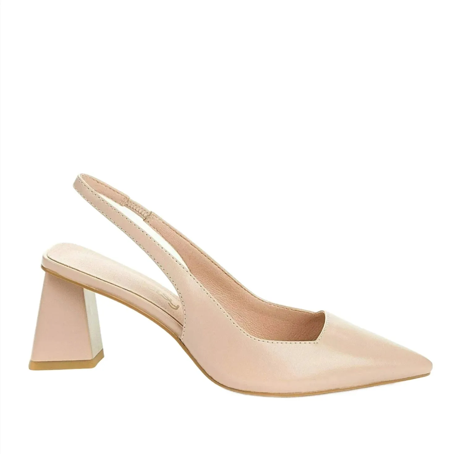 Betsy Nude Pink Pointed Court Shoe