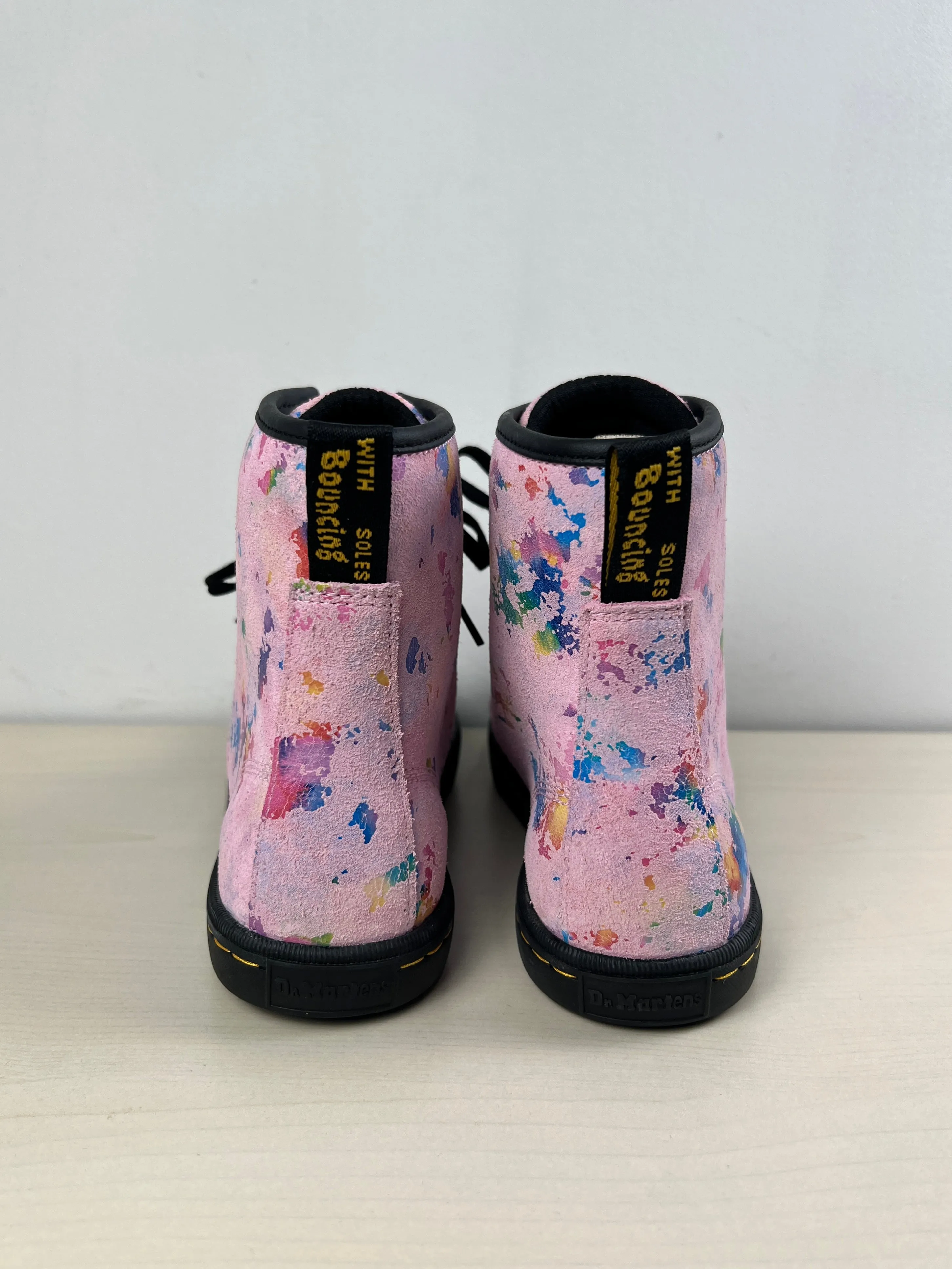 Boots Combat By Dr Martens In Pink, Size: 8