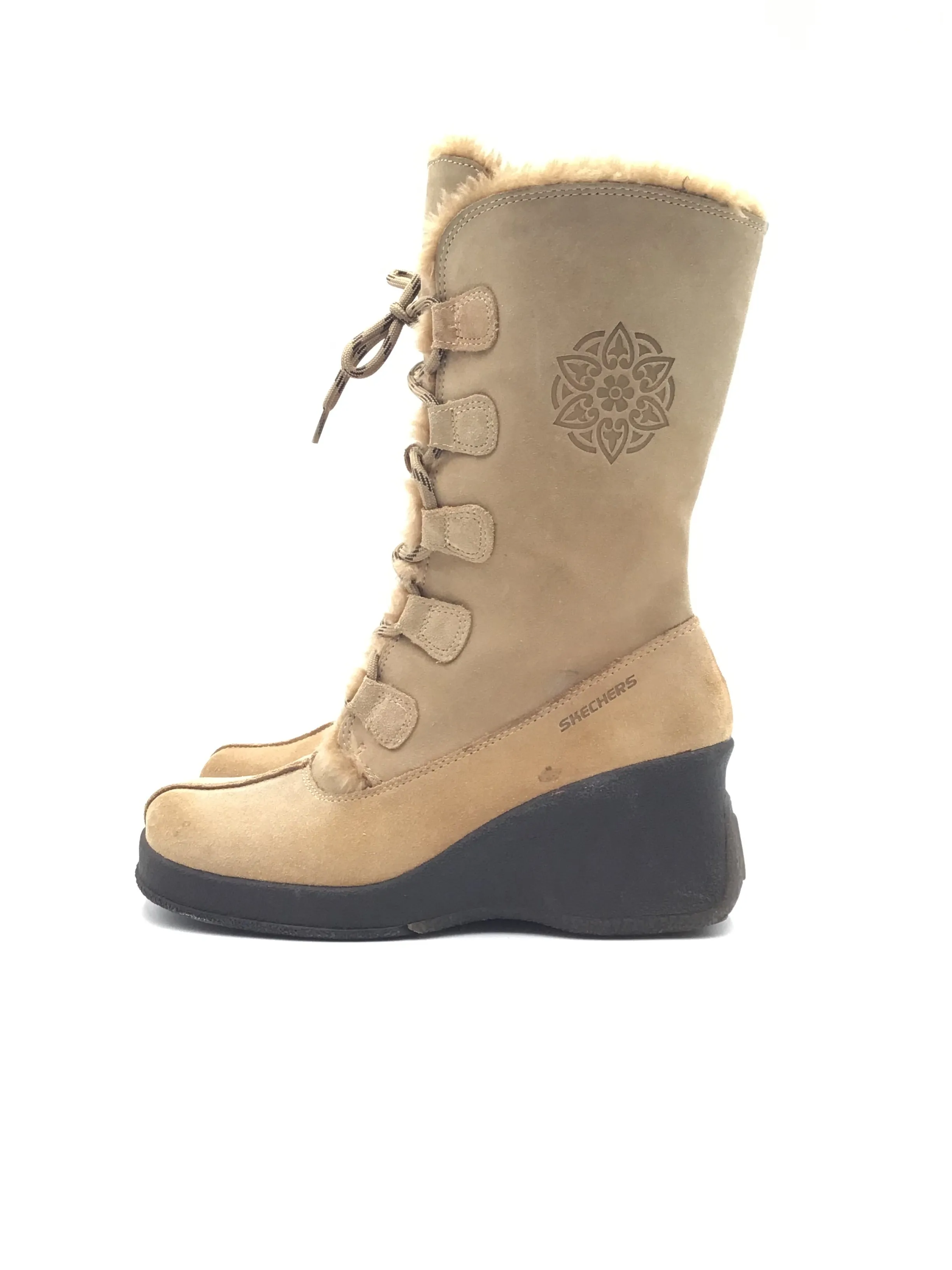 Boots Snow By Skechers In Tan, Size: 10