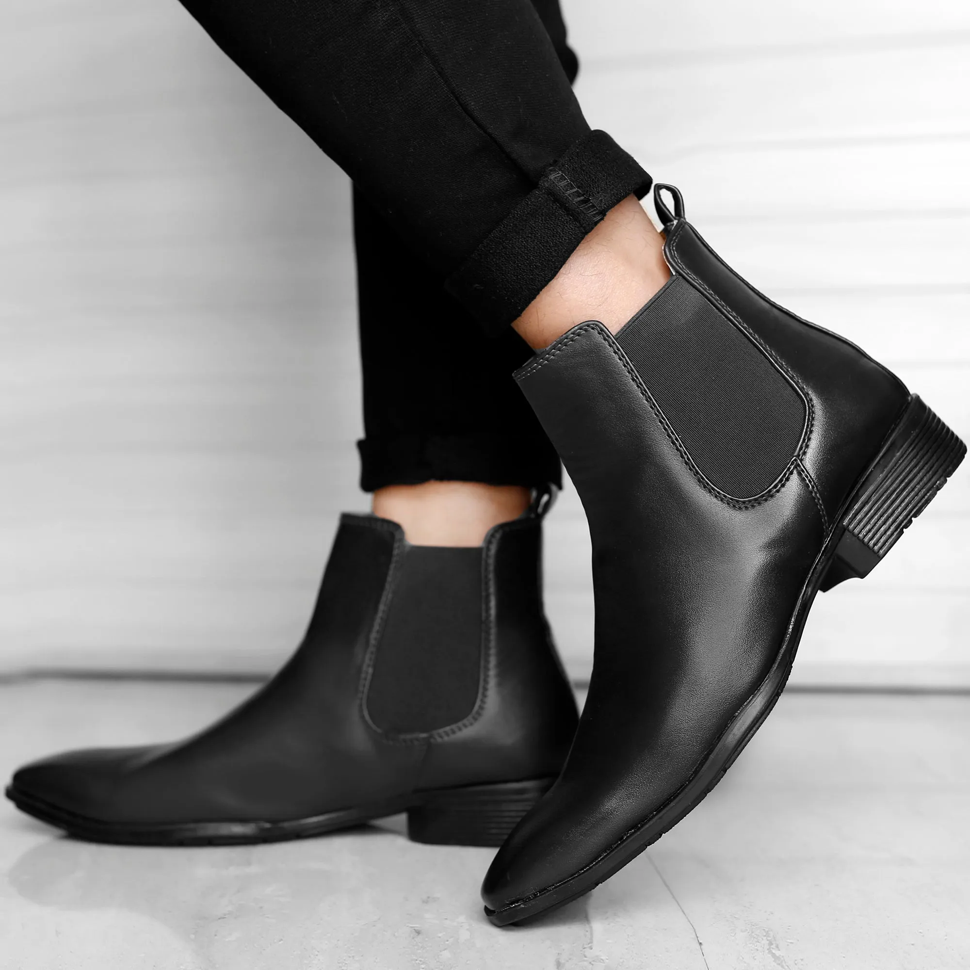 Bxxy's Men's Stylish Comfortable Slip-on Chelsea Boots