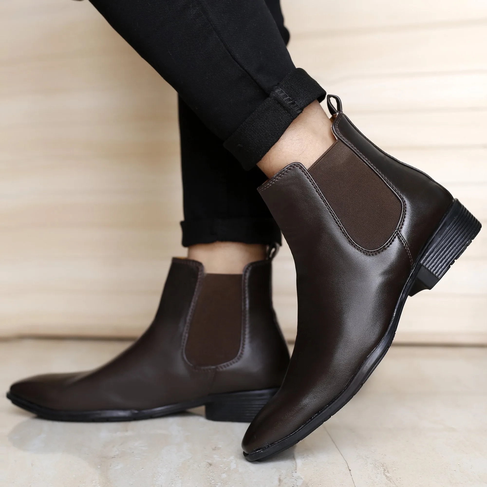 Bxxy's Men's Stylish Comfortable Slip-on Chelsea Boots