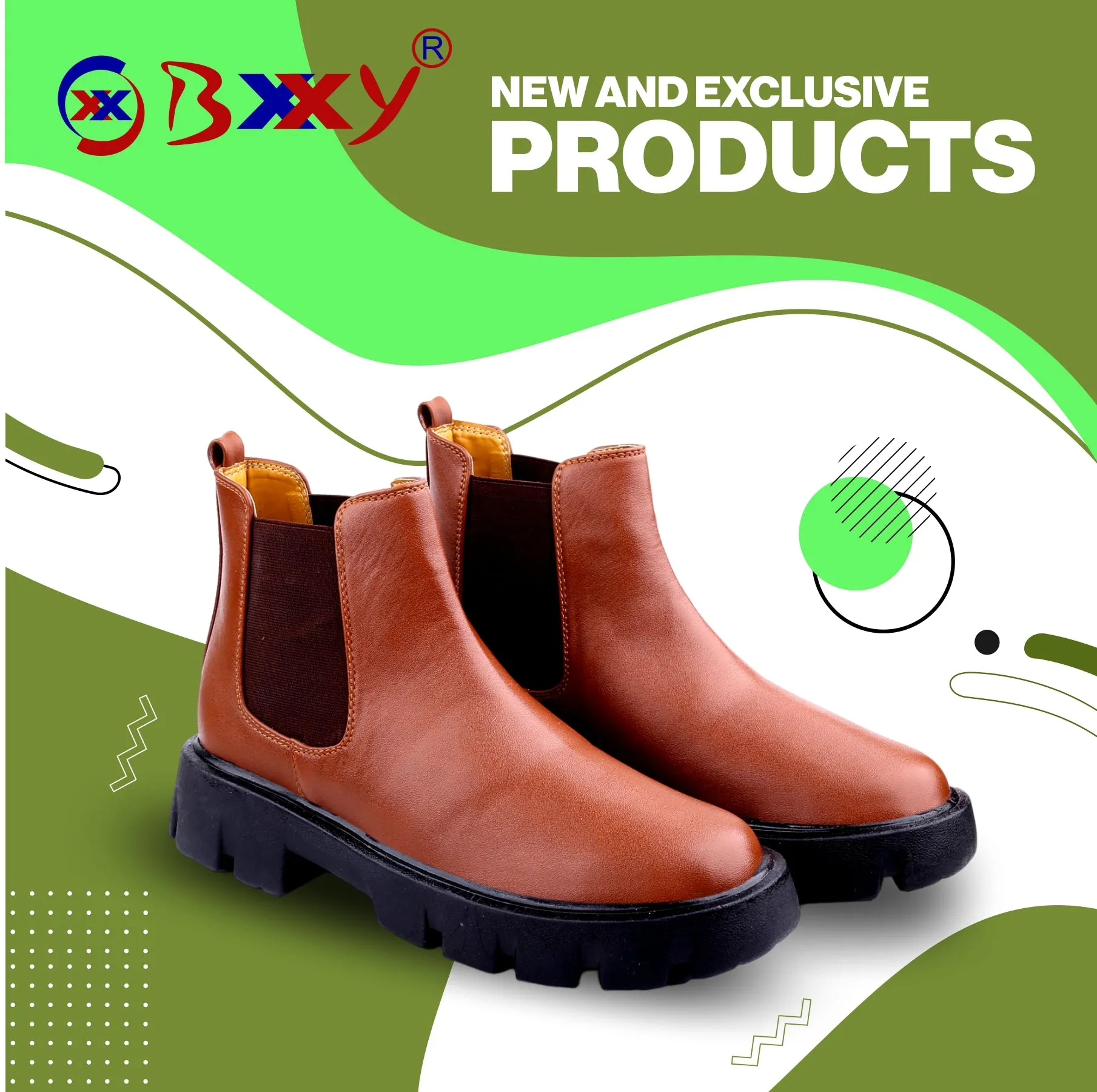 Bxxy's Vegan Leather Ankle Boots for Men