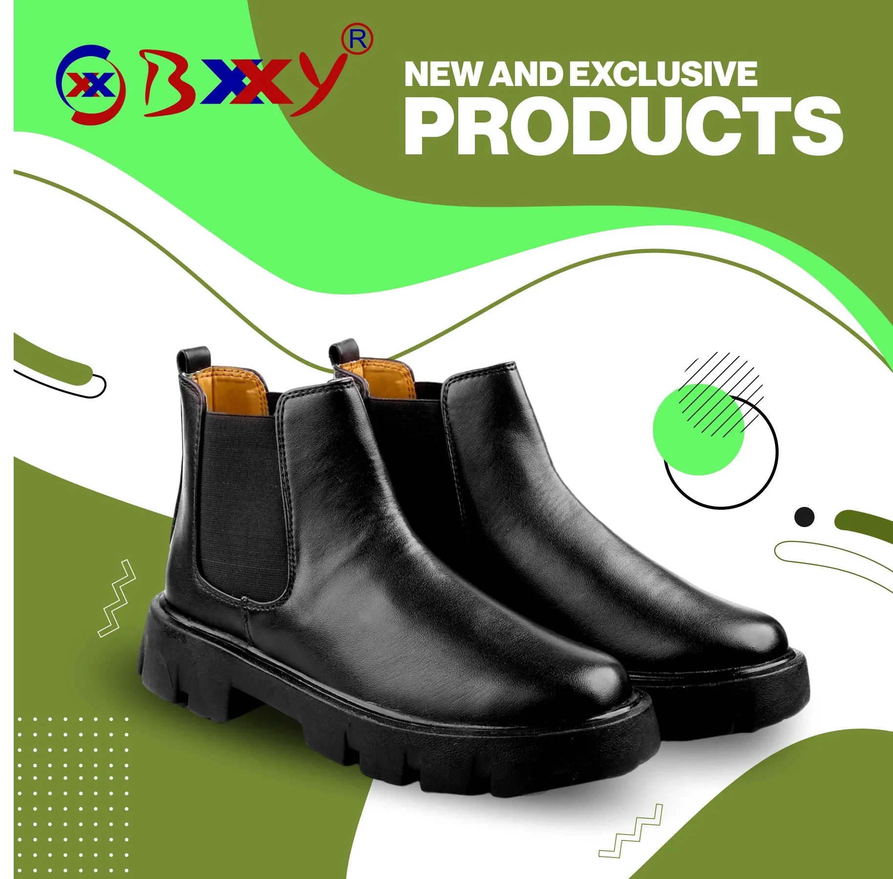 Bxxy's Vegan Leather Ankle Boots for Men