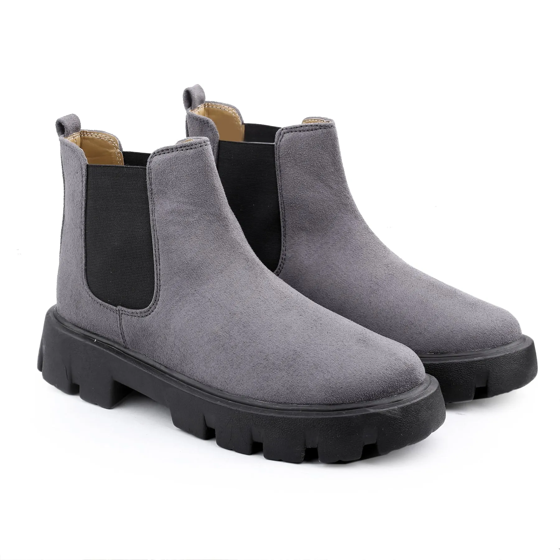 Bxxy's Vegan Suede Ultra Comfortable Slip-on Boots for Men