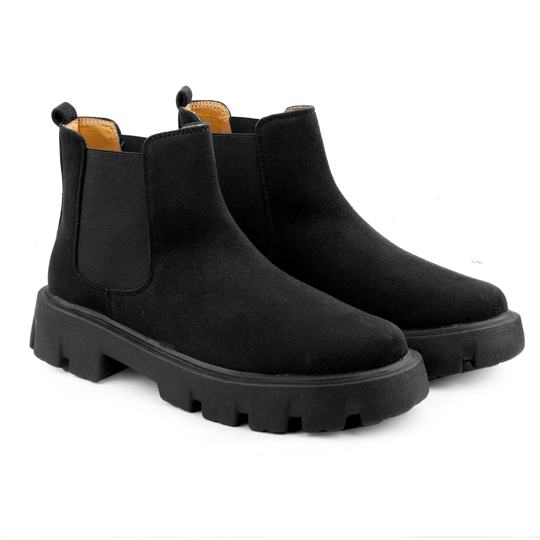 Bxxy's Vegan Suede Ultra Comfortable Slip-on Boots for Men