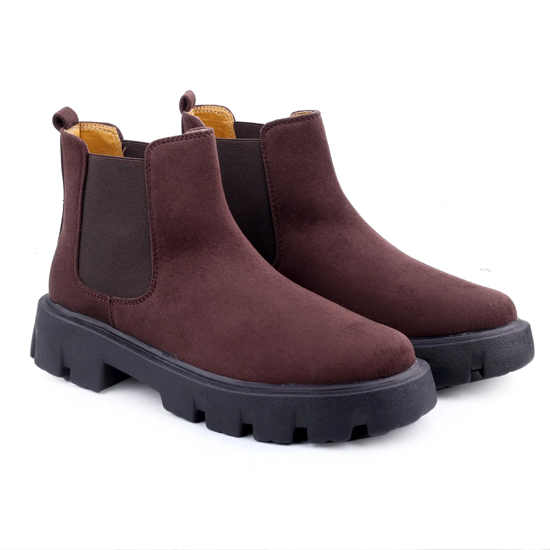 Bxxy's Vegan Suede Ultra Comfortable Slip-on Boots for Men