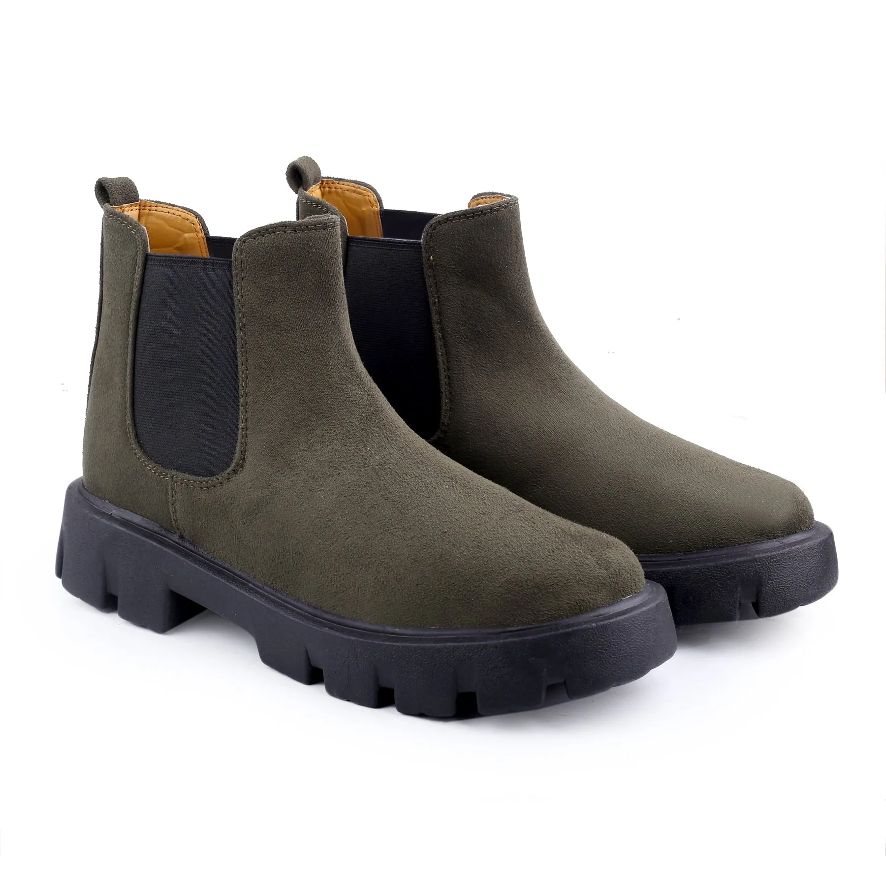 Bxxy's Vegan Suede Ultra Comfortable Slip-on Boots for Men