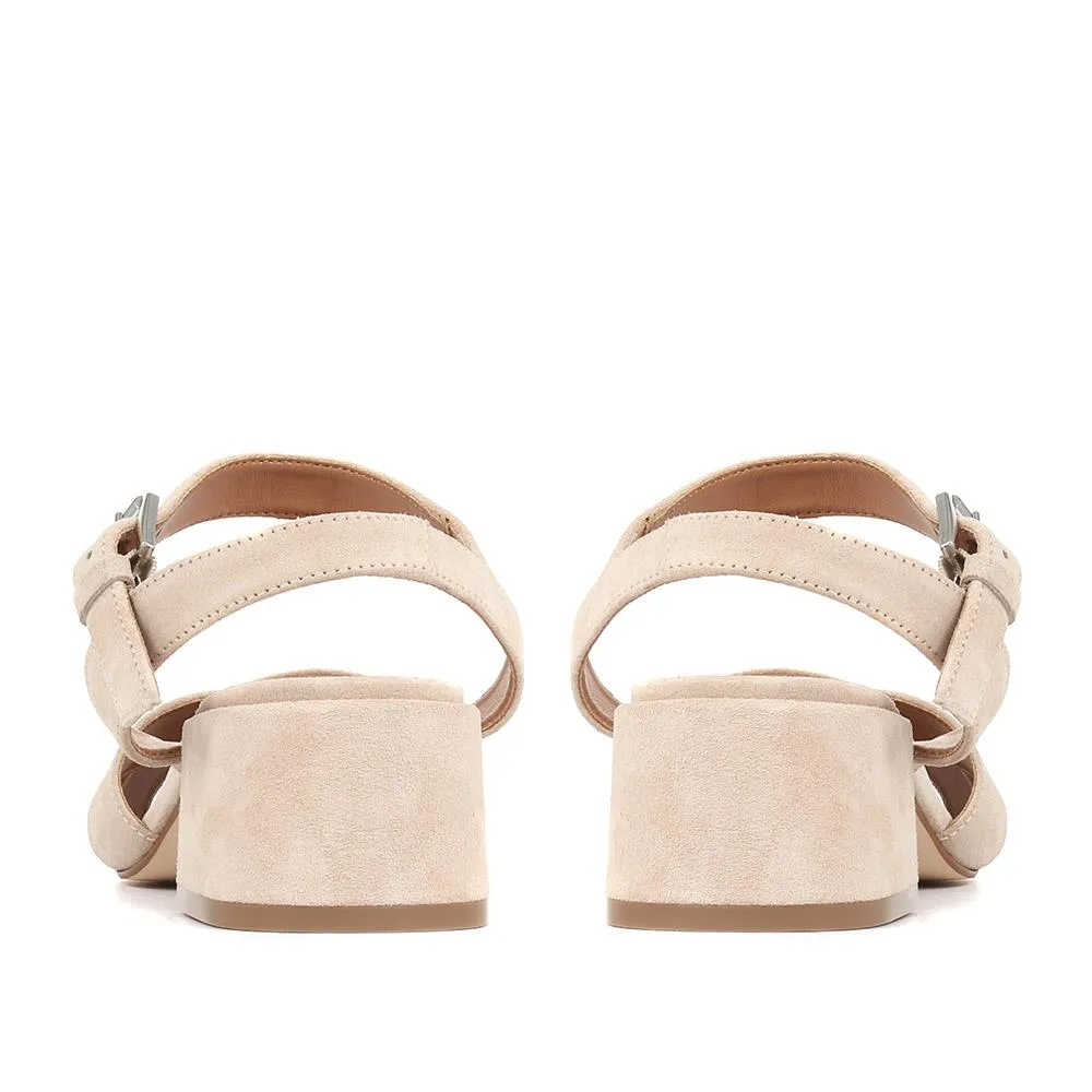 Carrington Suede Block Heel Sandals - CARRINGTON / 321 990