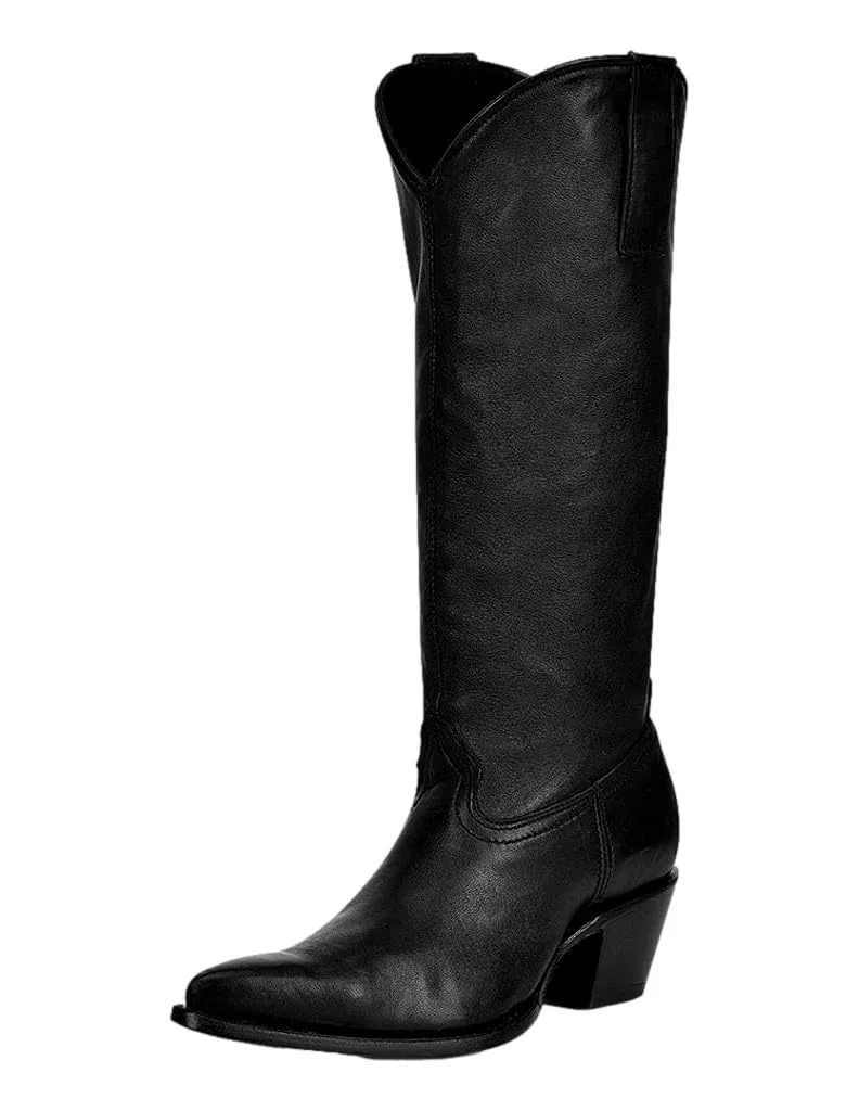 Corral Women's 14.5" Wing & Cross Convertible Black Pointed Toe Western Bootie