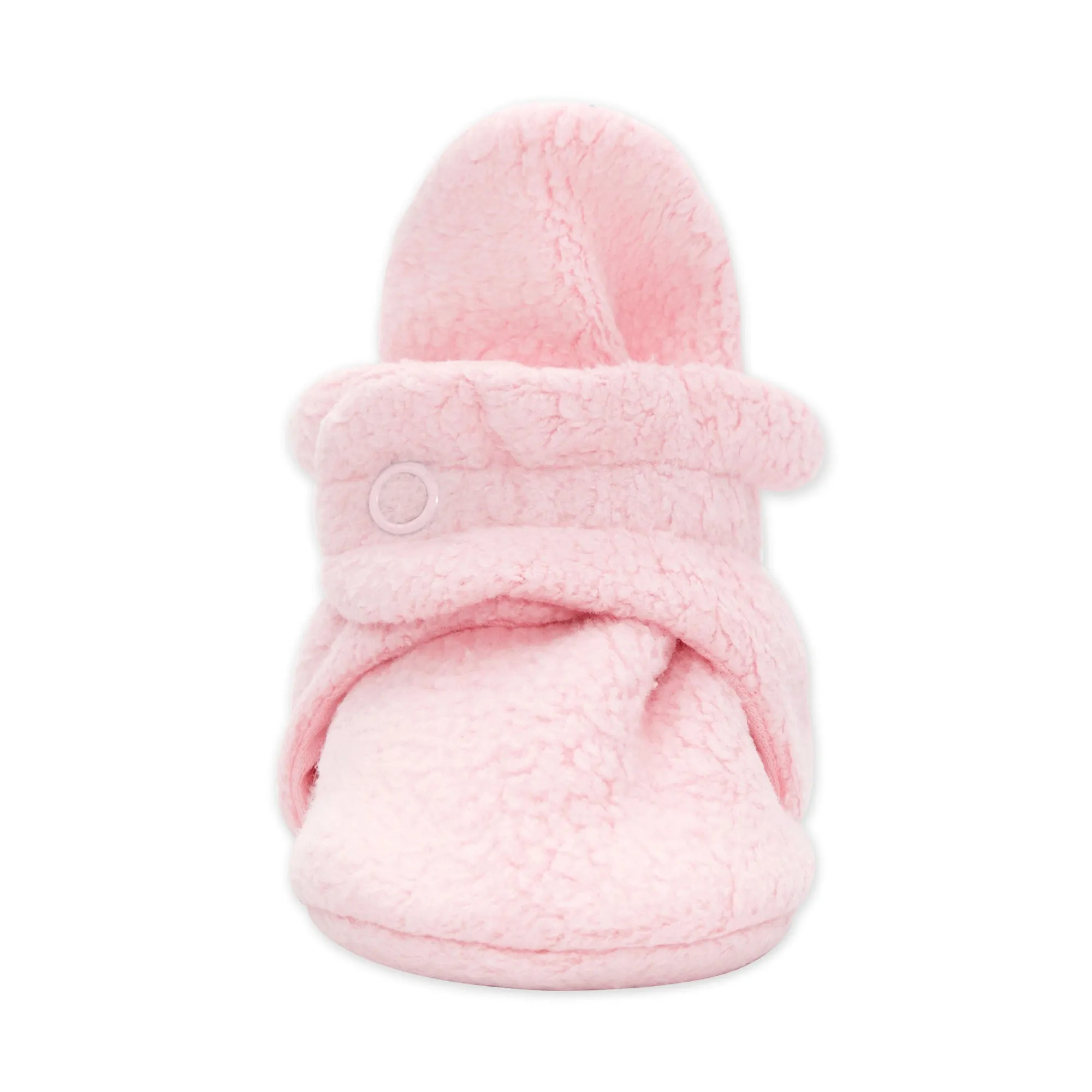 Cozie Fleece Gripper Baby Bootie - Baby Pink