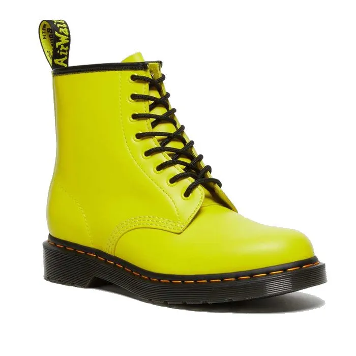 Dr Martens 1460 Clash Sulphur Yellow 8 Eye Boot Smooth Leather