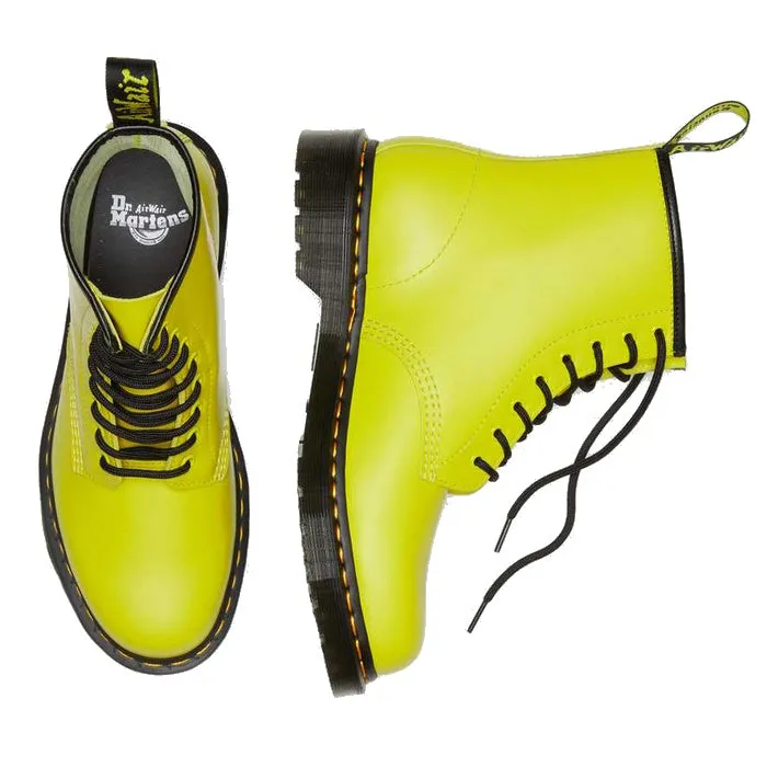 Dr Martens 1460 Clash Sulphur Yellow 8 Eye Boot Smooth Leather