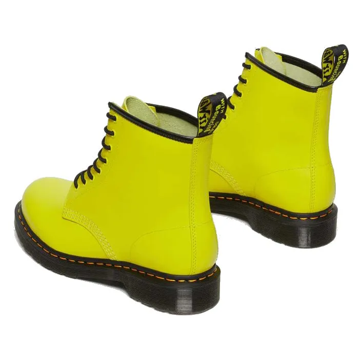 Dr Martens 1460 Clash Sulphur Yellow 8 Eye Boot Smooth Leather