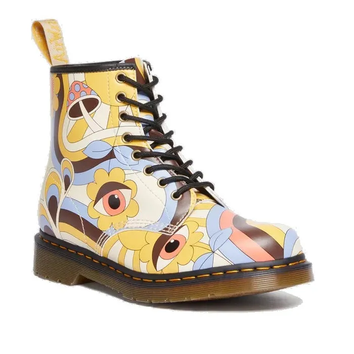 Dr Martens Vegan 1460 Boot Retro Ray Kemble Parchment Beige