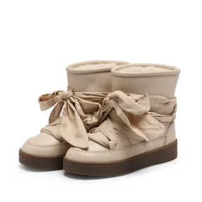 Ganza Boots | Ivory Leather