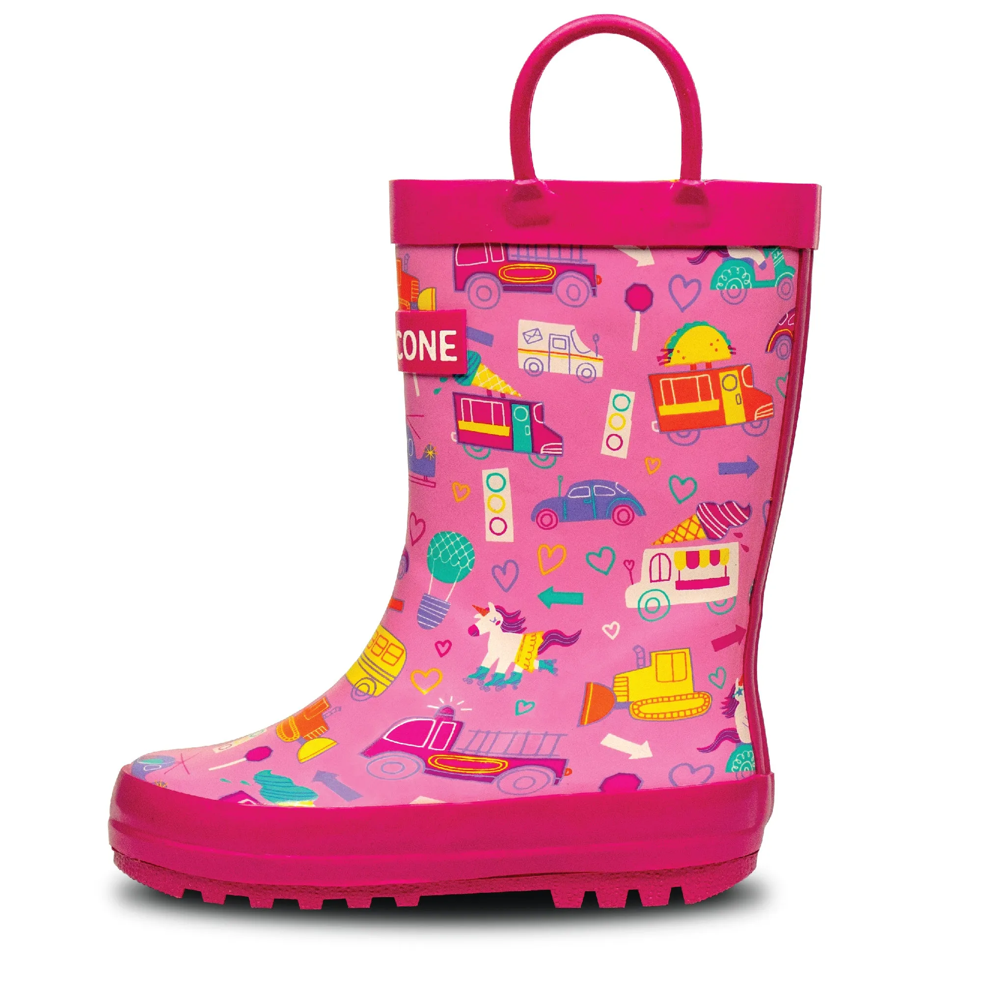 Girl's Rush Hour Shiny Rainboot