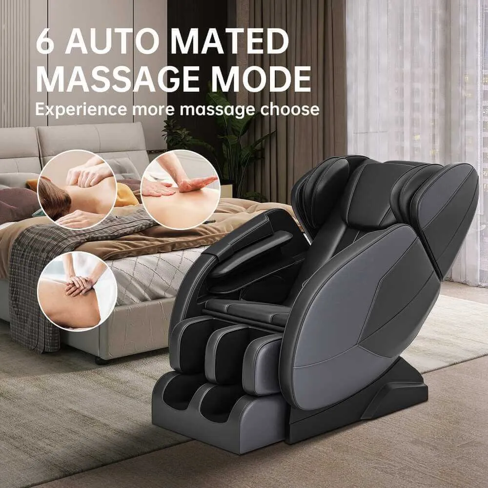 Golden Massage: Enhanced Full Body Massage Chair with Zero Gravity and Bluetooth - Grey