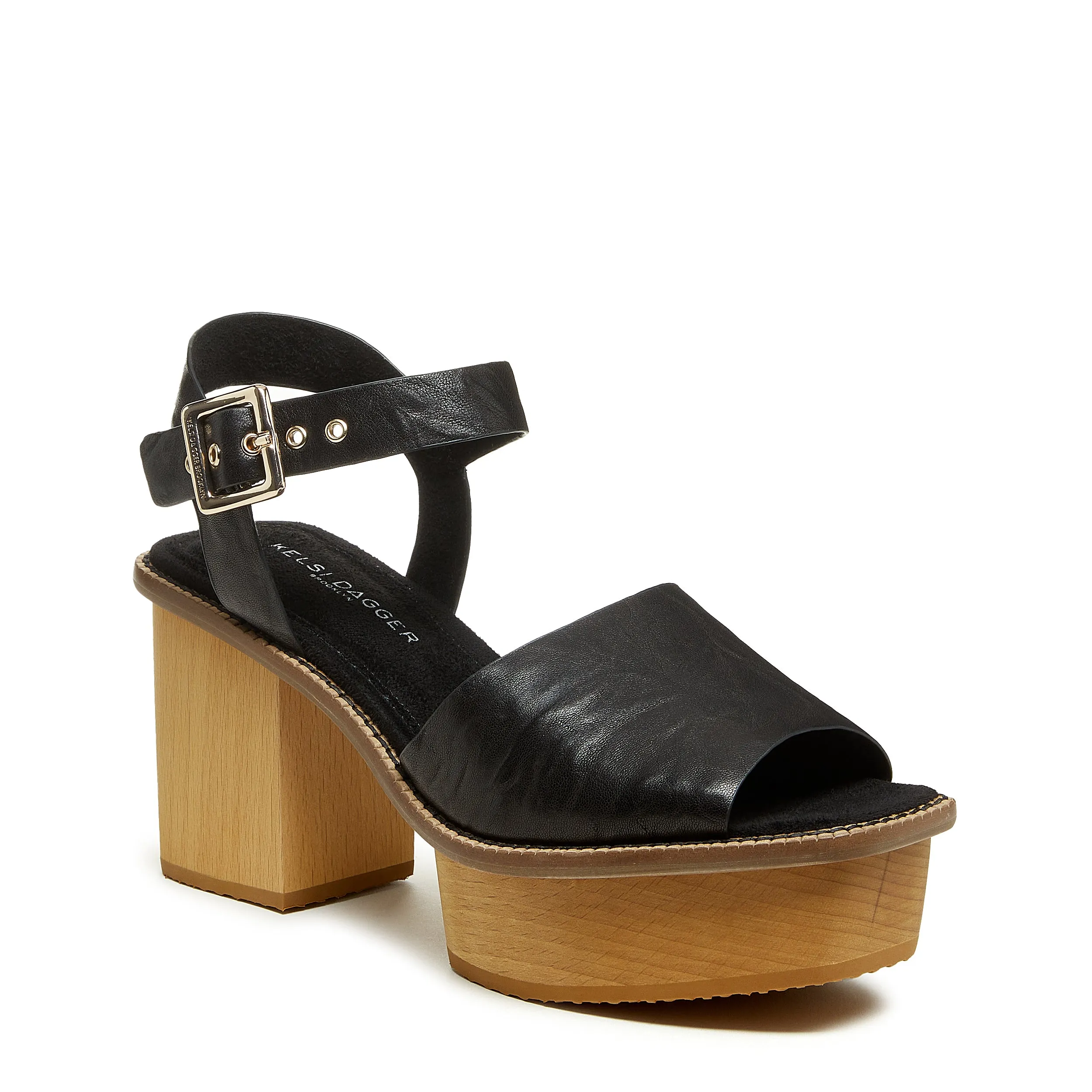 Groove Black Platform Sandals