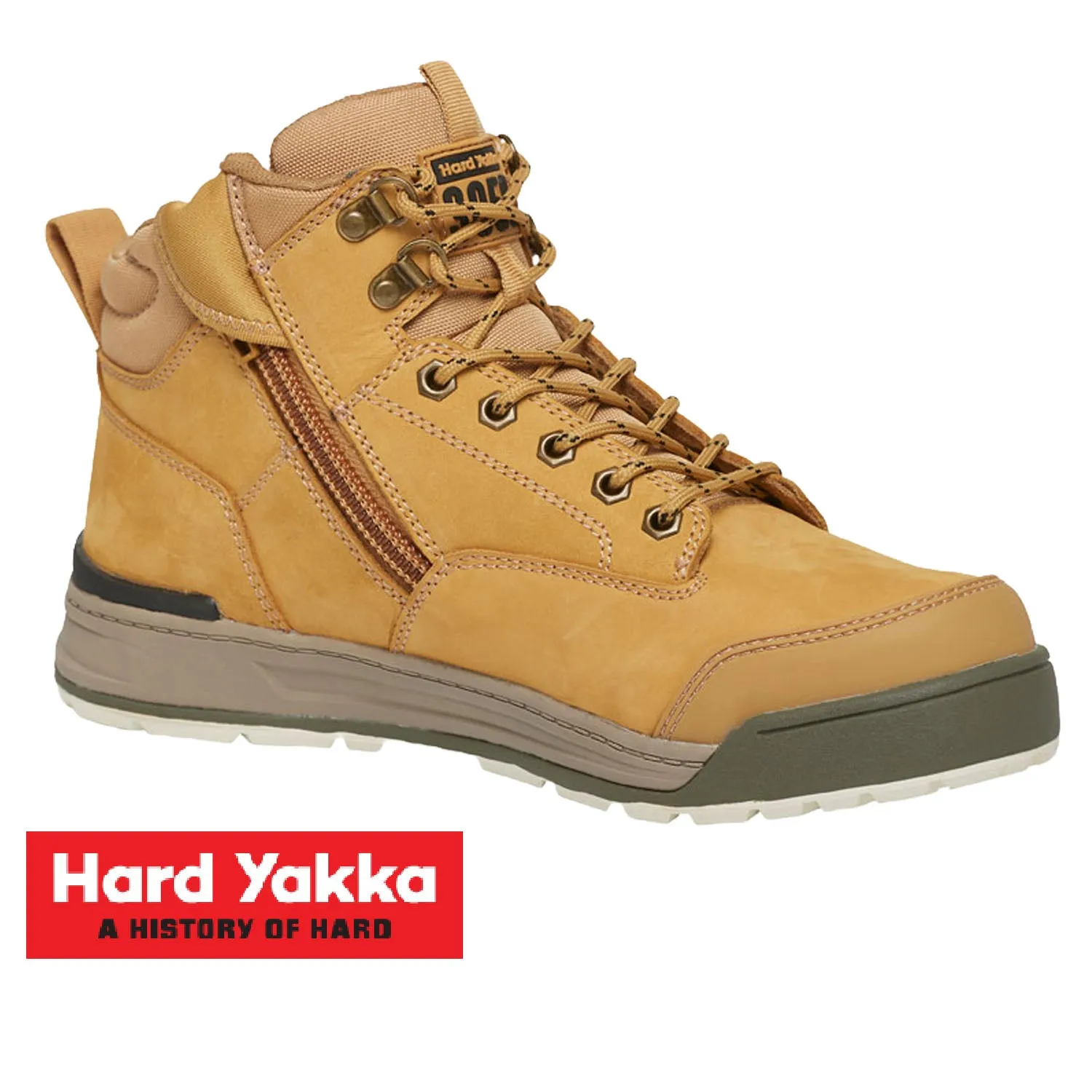 Hard Yakka 3056 Safety Boots - Zip Side Y60200