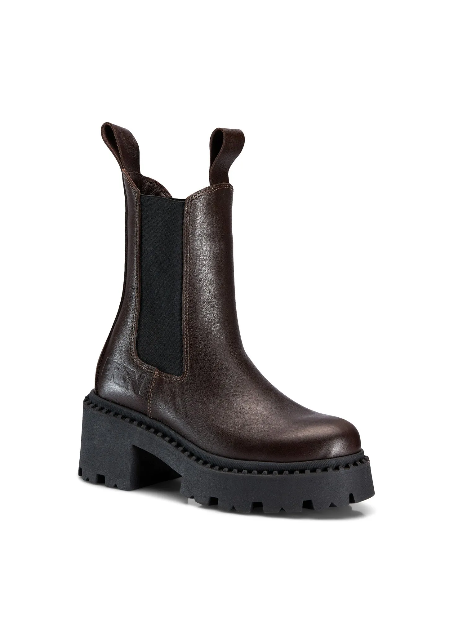 Heel Chelsea Boot - Brown