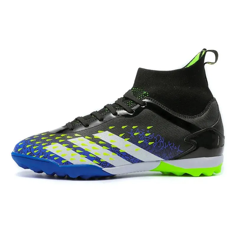 High Ankle Football Boots Superfly Sports Turf Futsal Indoor Soccer Shoes Cheap Rubber Sole Football Boots For Men OEM