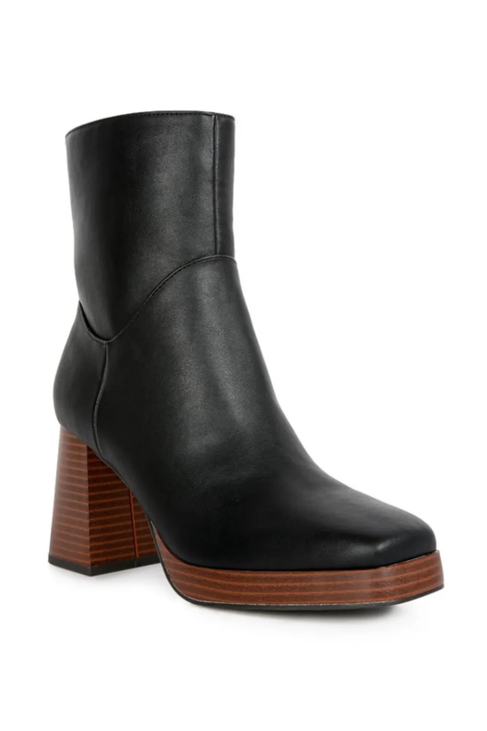 High Ankle Heel Boots | Black