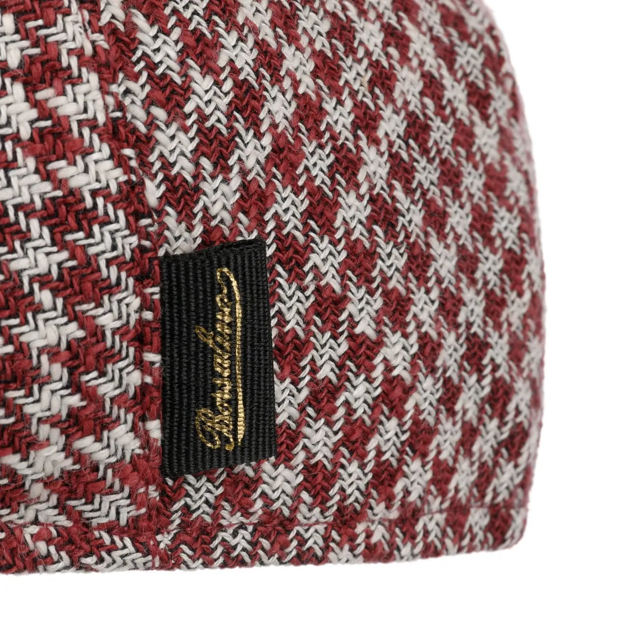 Houndstooth Summer Flat Cap by Borsalino