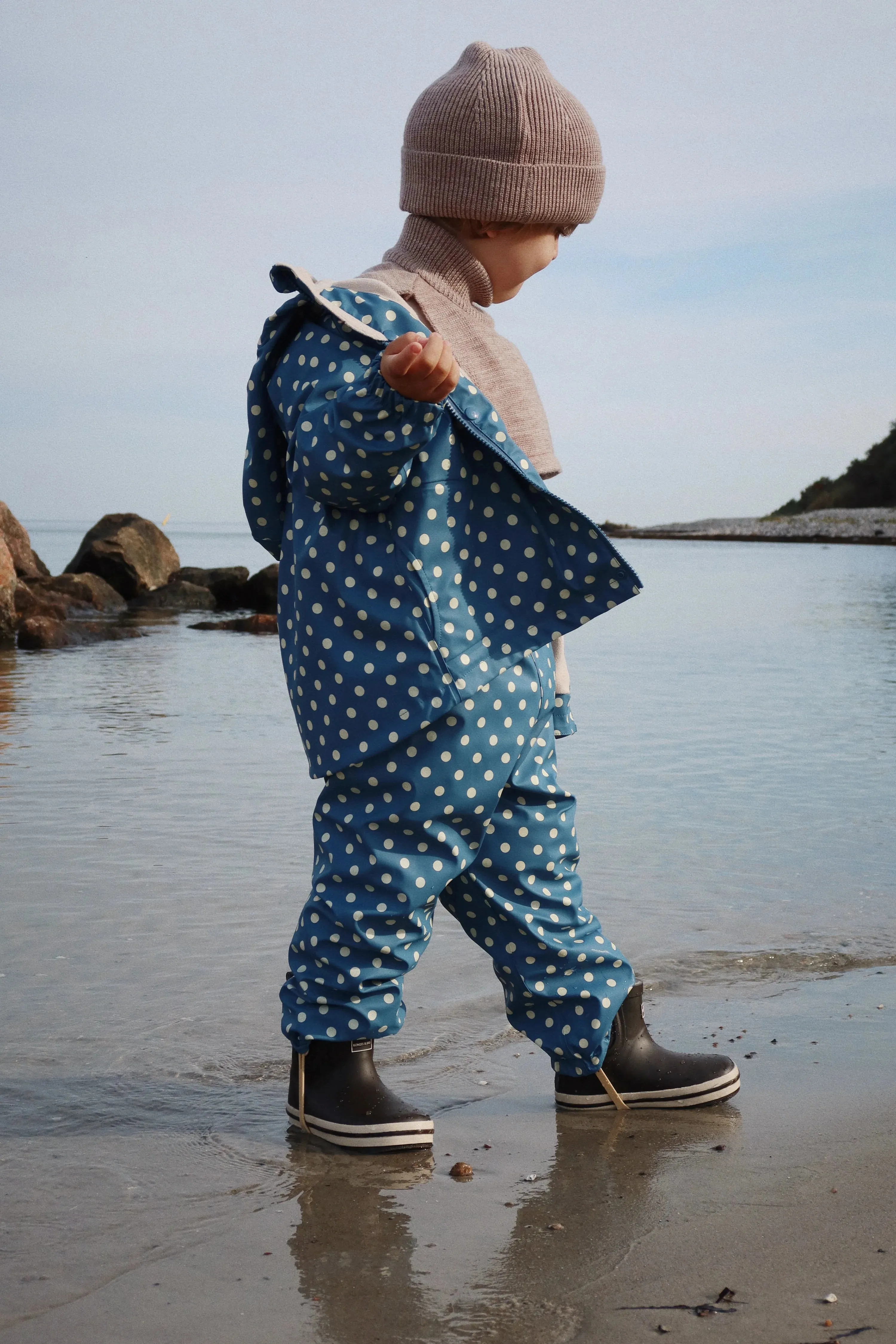 Lemon Fleece Lined Rain Boots