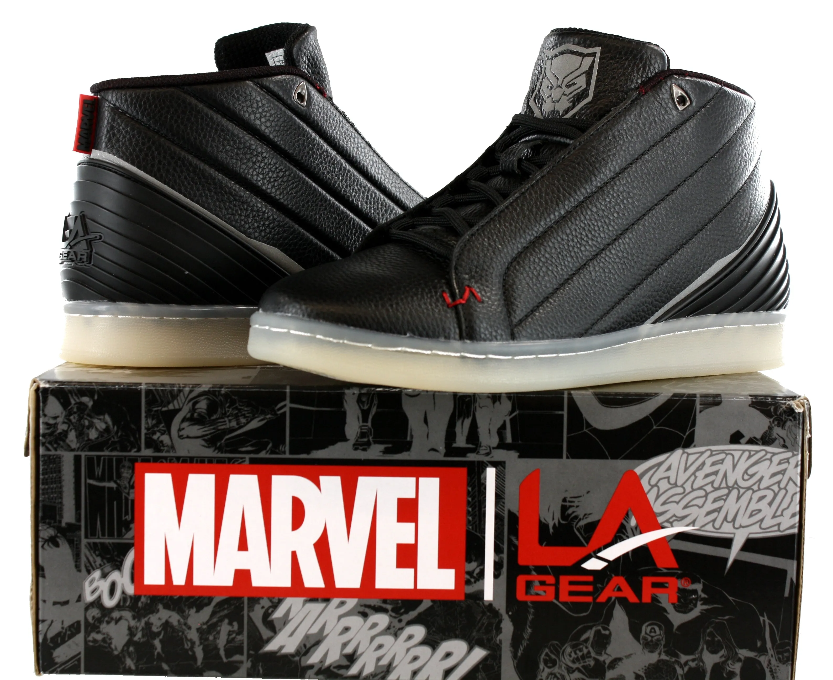 Marvel Black Panther Vibranium Mid Athletic Shoes Mens