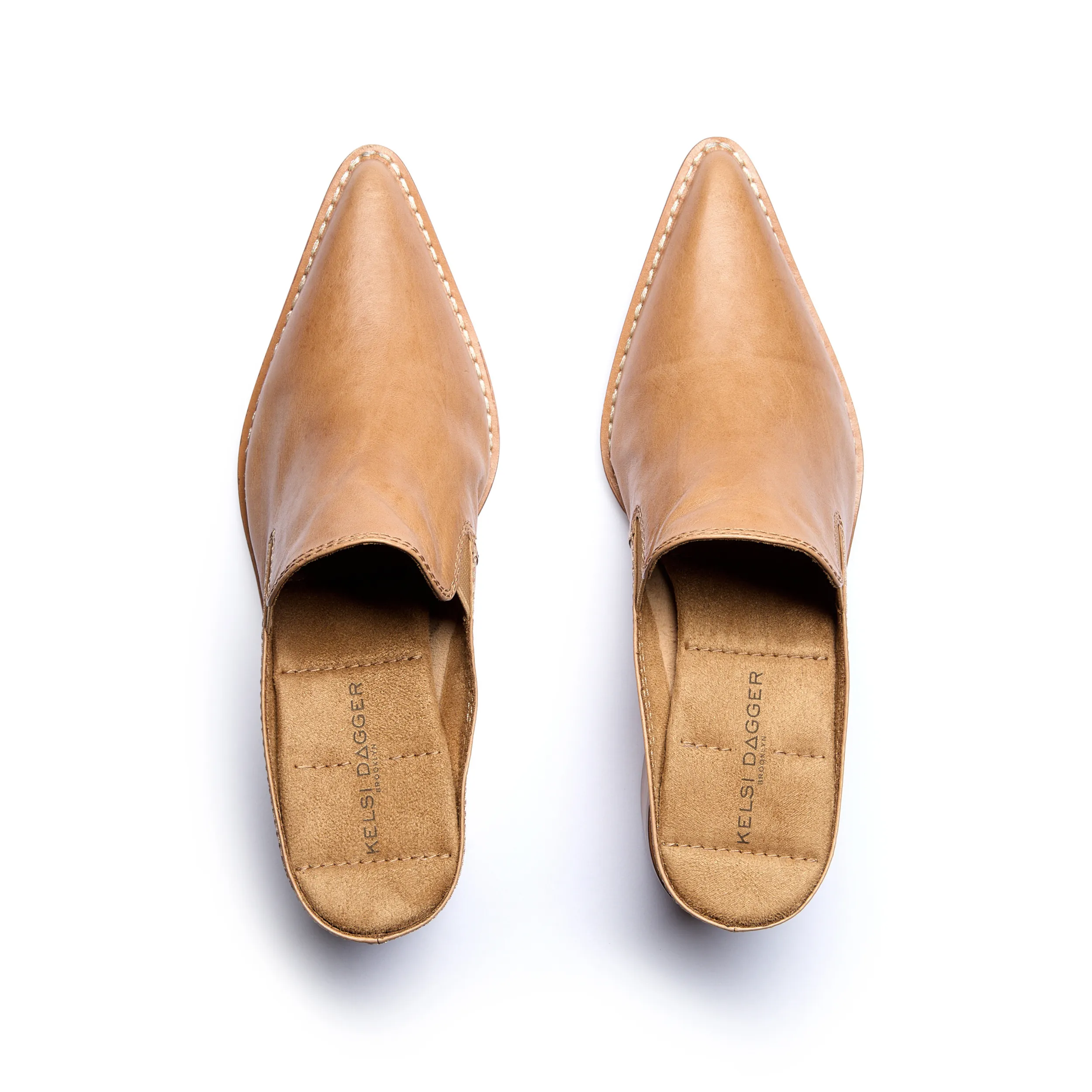 Mason Bison Pointed Toe Mules