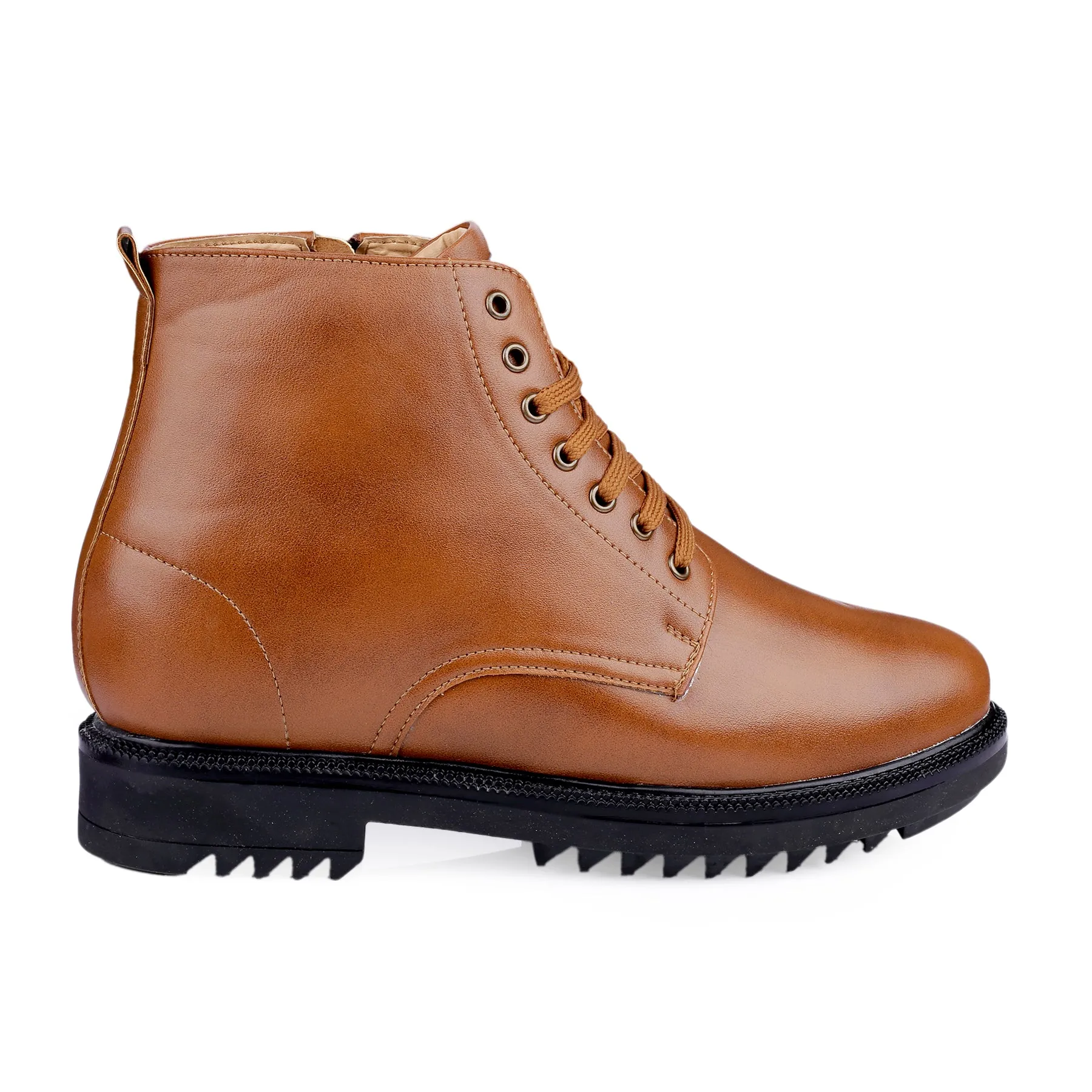 Men's 4 Inch Hidden Height Increasing Trendiest High Ankle Boots