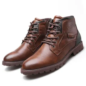 Men's Casual Boots Motorcycle Combat Ankle Dress Boots