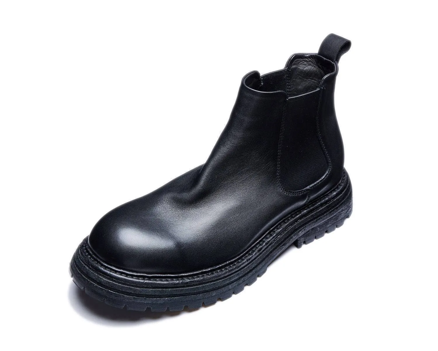 Men's Chelsea Boots Goodyear Welted Anti-Slip Leather Footwear