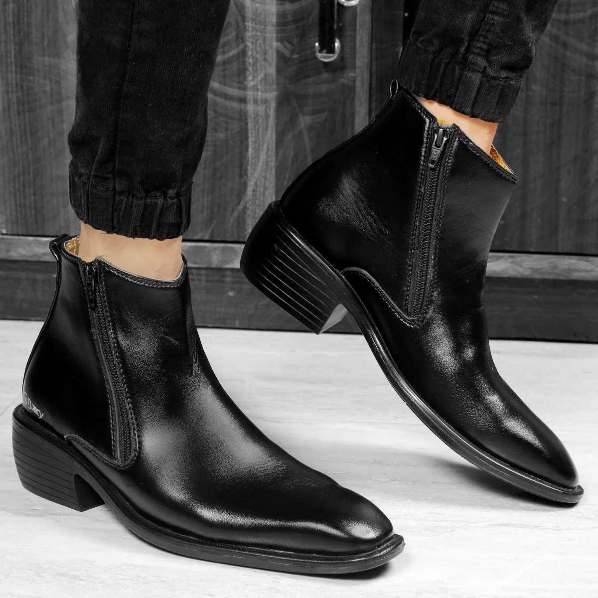 Men's Height Increasing Office Wear Ankle Boots