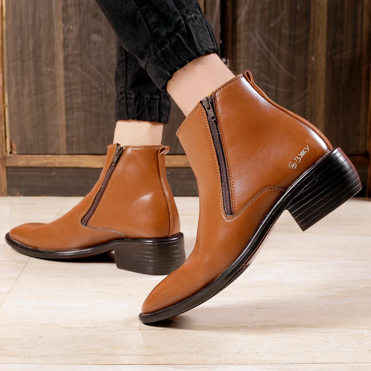 Men's Height Increasing Office Wear Ankle Boots