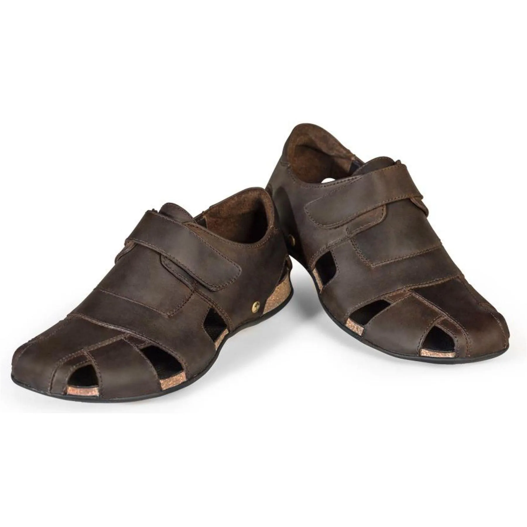 Men's Sandals Fletcher Basics C1 Closed Toe Leather Summer Shoes