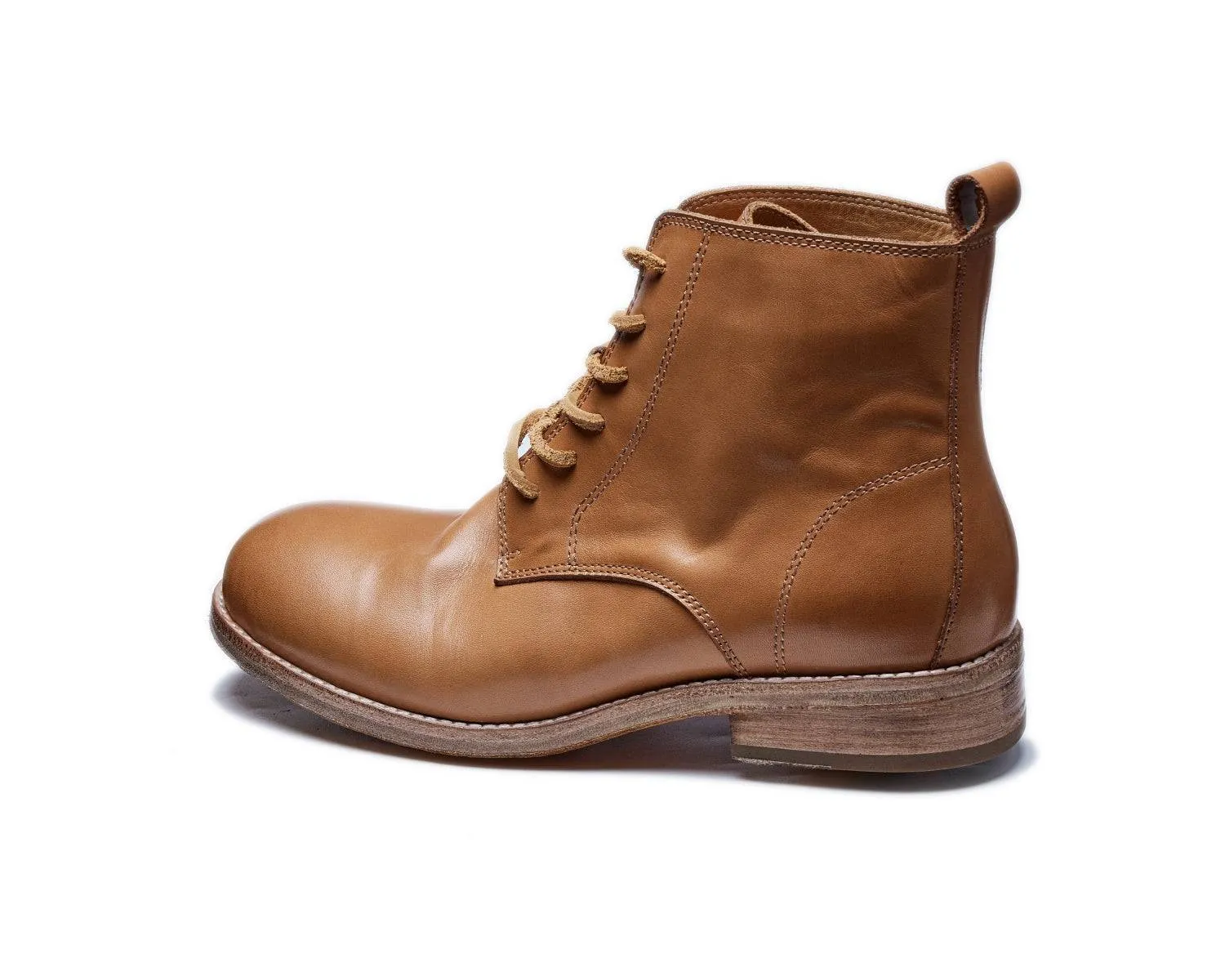 Men's Vintage-Style Leather Trench Boots | Durable Skin Boots for Outdoor Wear