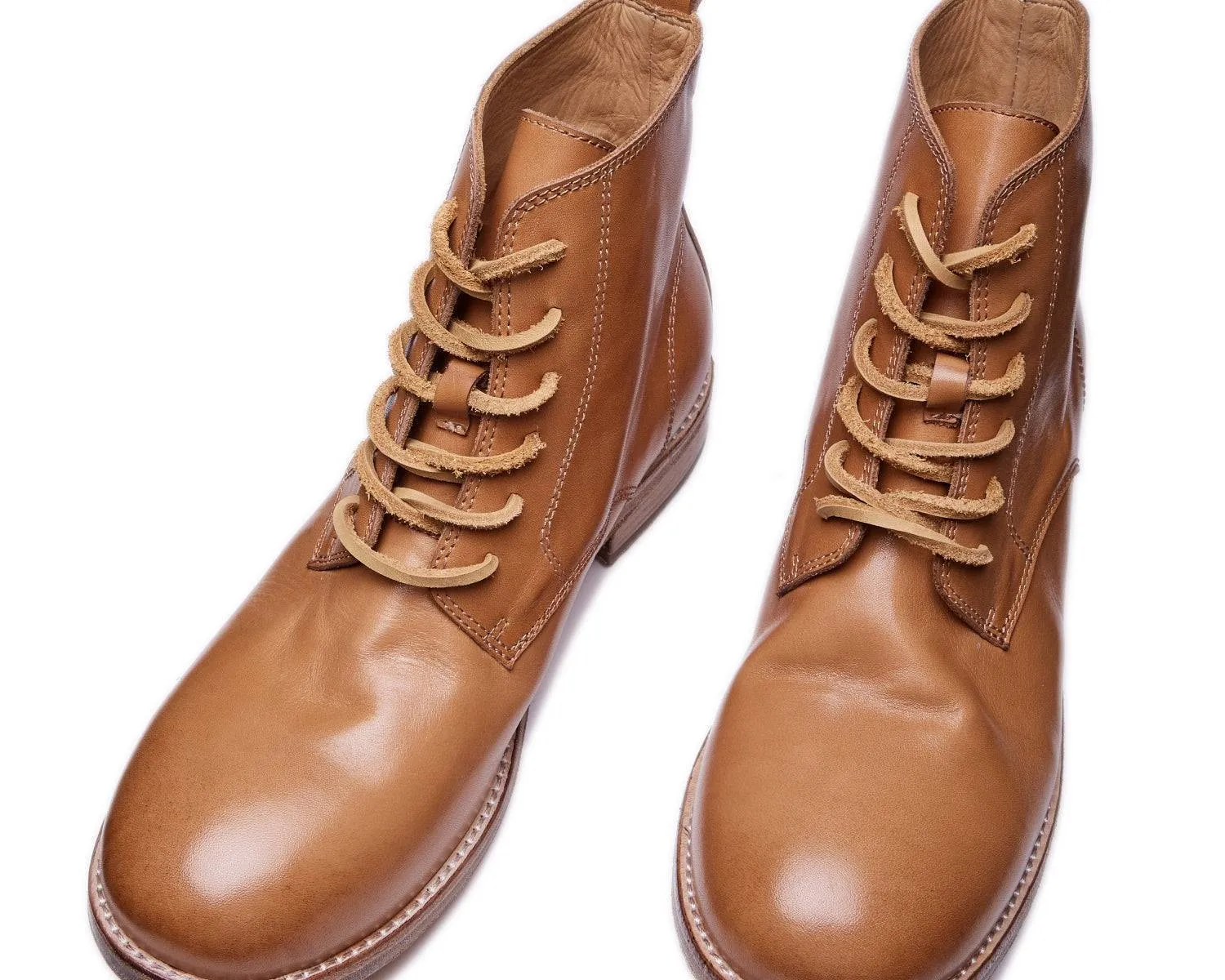 Men's Vintage-Style Leather Trench Boots | Durable Skin Boots for Outdoor Wear