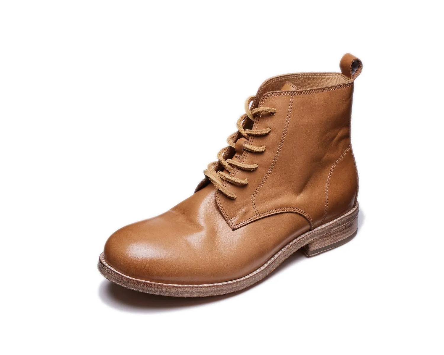 Men's Vintage-Style Leather Trench Boots | Durable Skin Boots for Outdoor Wear