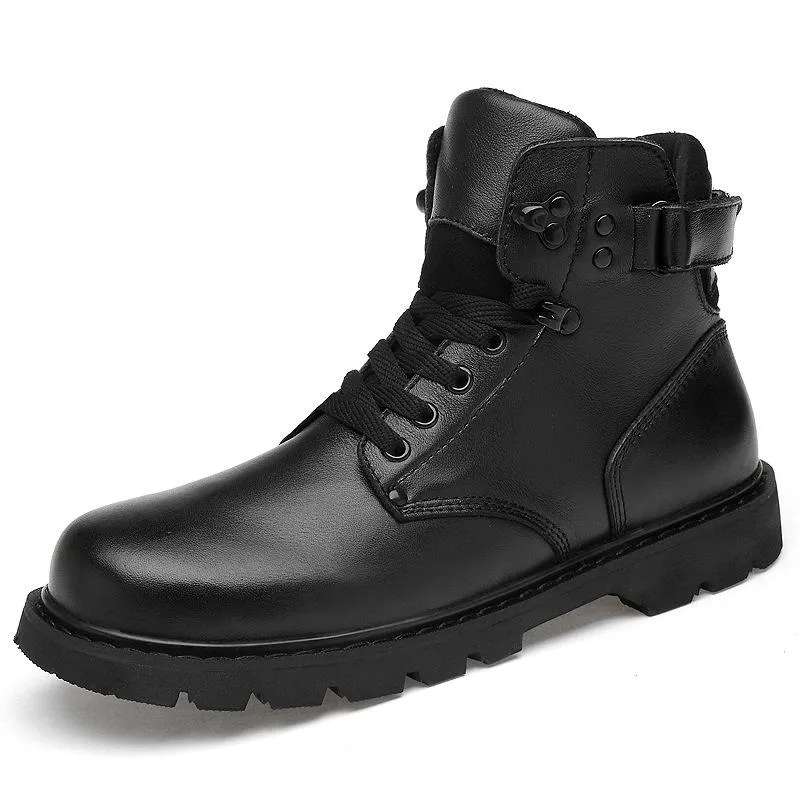 Men's Winter Genuine Leather Snow Boots