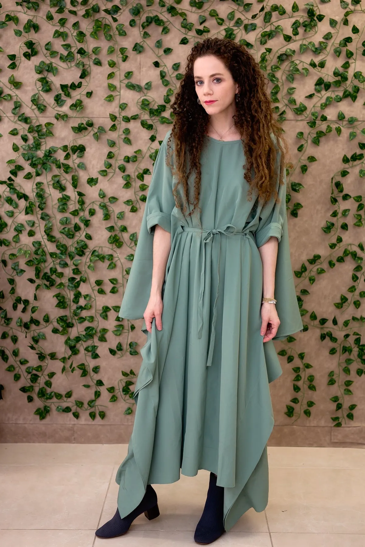 Momo Dress - Seafoam Crepe