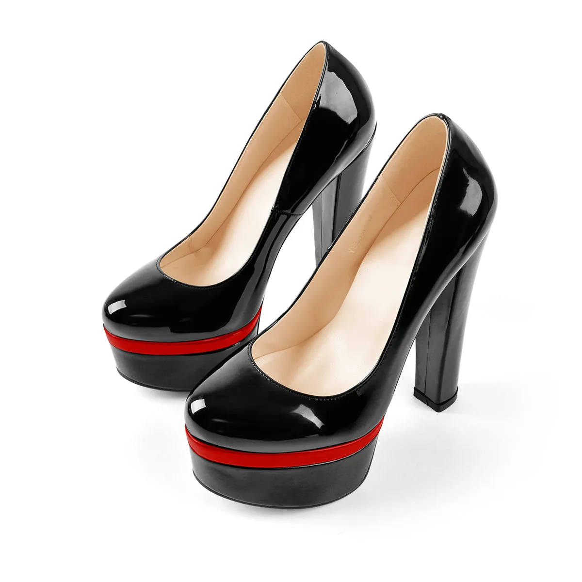 Onlymaker Pumps Classic Chunky High Heels