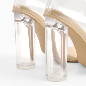 Pointed Toe Clear High Heels Pumps