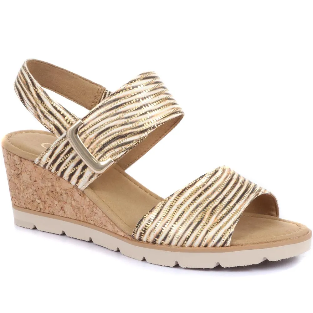 Porter Leather Wedge Sandals - GAB31515 / 317 909